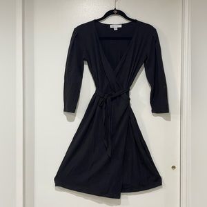 Amour Vert Black Wrap Dress- Size Small